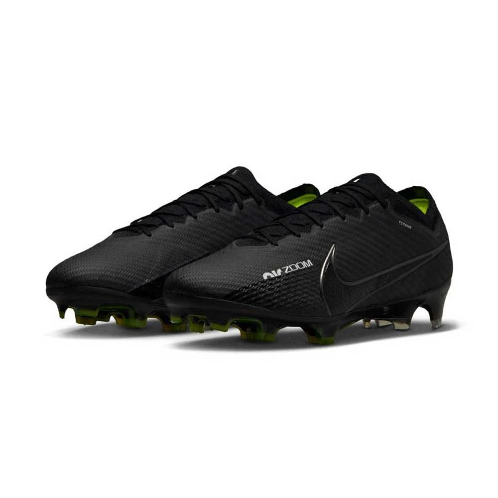 Unisex Nike Zoom Vapor 15 Elite FG Soccer Shoe - Black/Dk Smoke/Summit White - Image 3