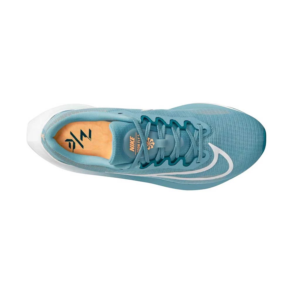 Nike Men's Zoom Fly 5 Running Shoe - Cerulean/White/Bright Spruce - Regular (D) - Image 3
