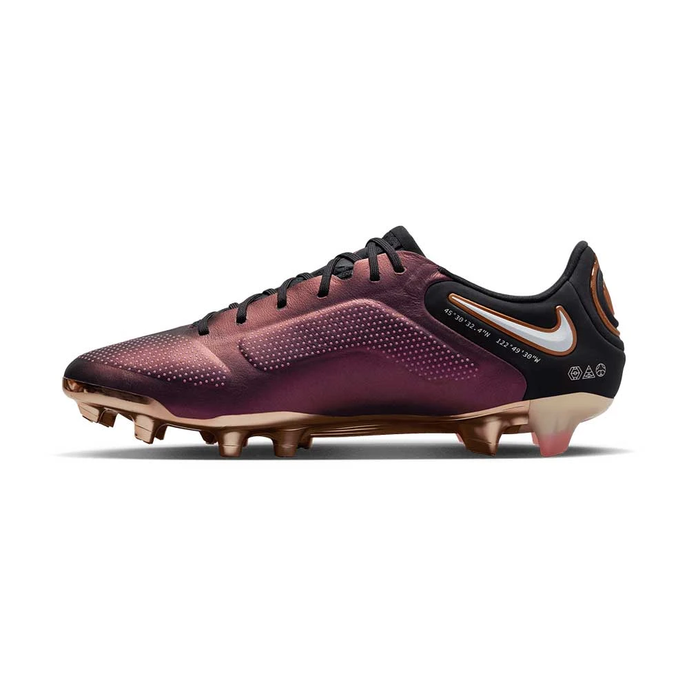 Nike Unisex Legend 9 Elite FG Soccer Cleats - Space Purple/White - Regular (D) - Image 2