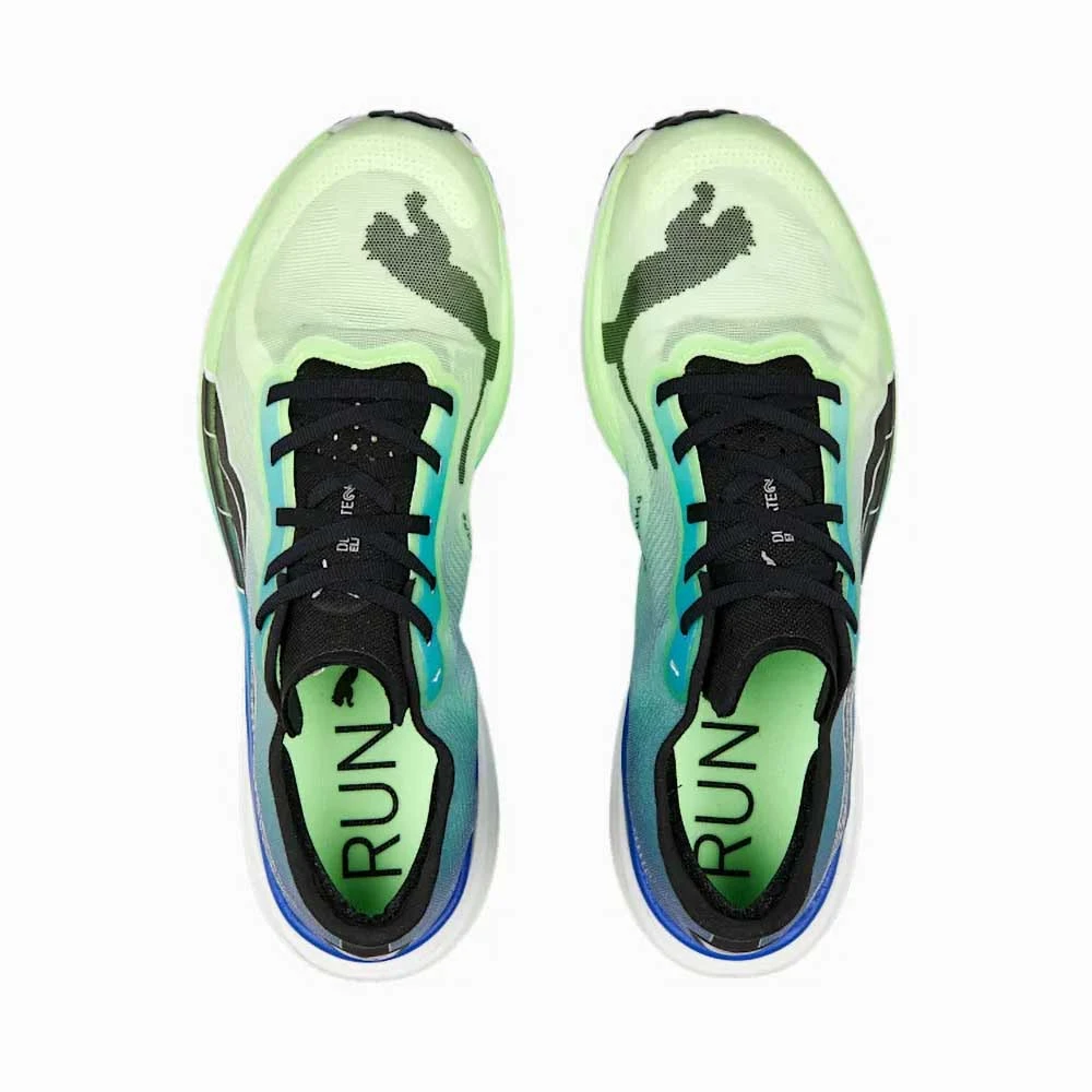 Men's Deviate Nitro Elite 2 Running Shoe- Fizzy Lime/Royal Sapphire/PUMA Black- Regular (D) - Image 4