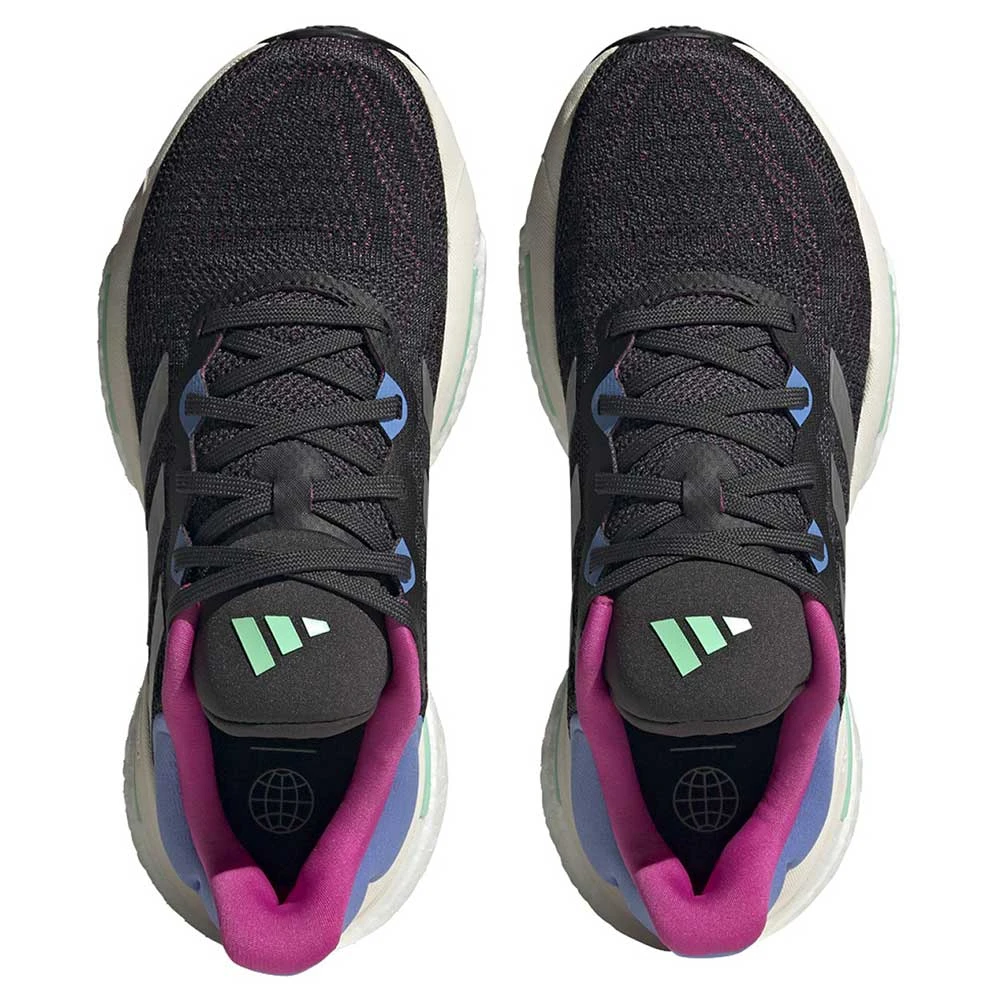 ADIDAS Women Solar Glide 6 Running Shoe - Carbon/Silver Met/Blue Fusion - Regular (B) - Image 4