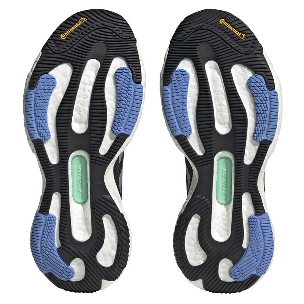 ADIDAS Women Solar Glide 6 Running Shoe - Carbon/Silver Met/Blue Fusion - Regular (B) - Image 5