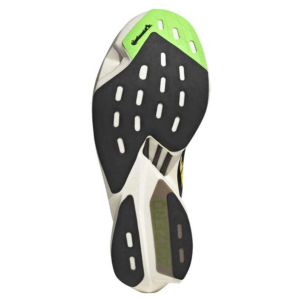 ADIDAS Unisex AdiZERO Adios Pro 3 Running Shoe - Core Black/Beam Yellow/Solar Green - Regular (D) - Image 3