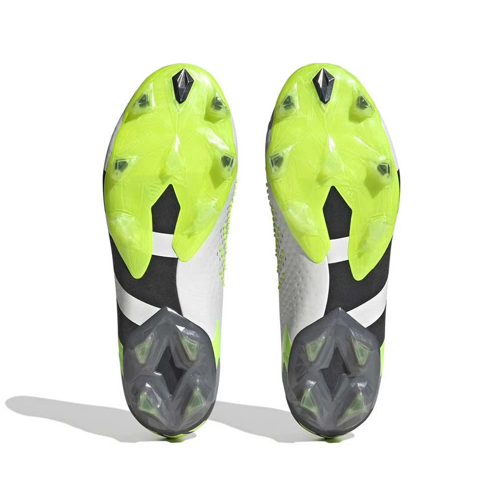 Unisex Adidas Predator Accuracy.1 FG Soccer Shoes - Ftwwht,Cblack,Luclem - Regular (D) - Image 7