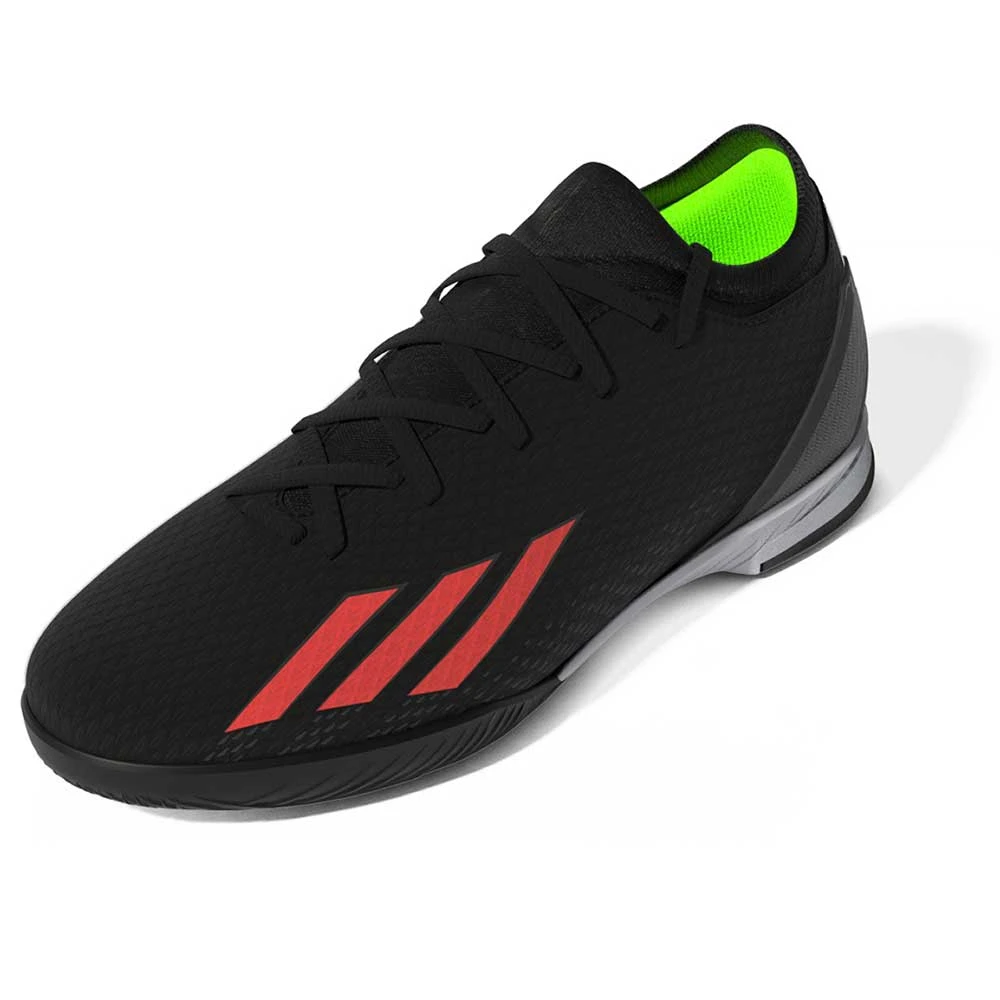 ADIDAS JR X Speedportal .3 IN Soccer Shoe - Core Black/Solar Red/Team Solar Green - Regular (D) - Image 2
