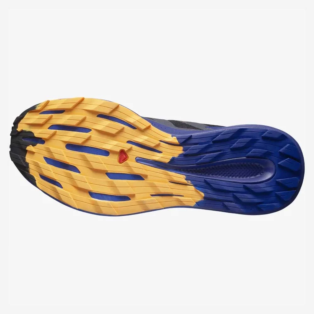Salomon Men's Pulsar Trail Shoe - Black/Clematis Blue/Blazing Orange- Regular (D) - Image 7