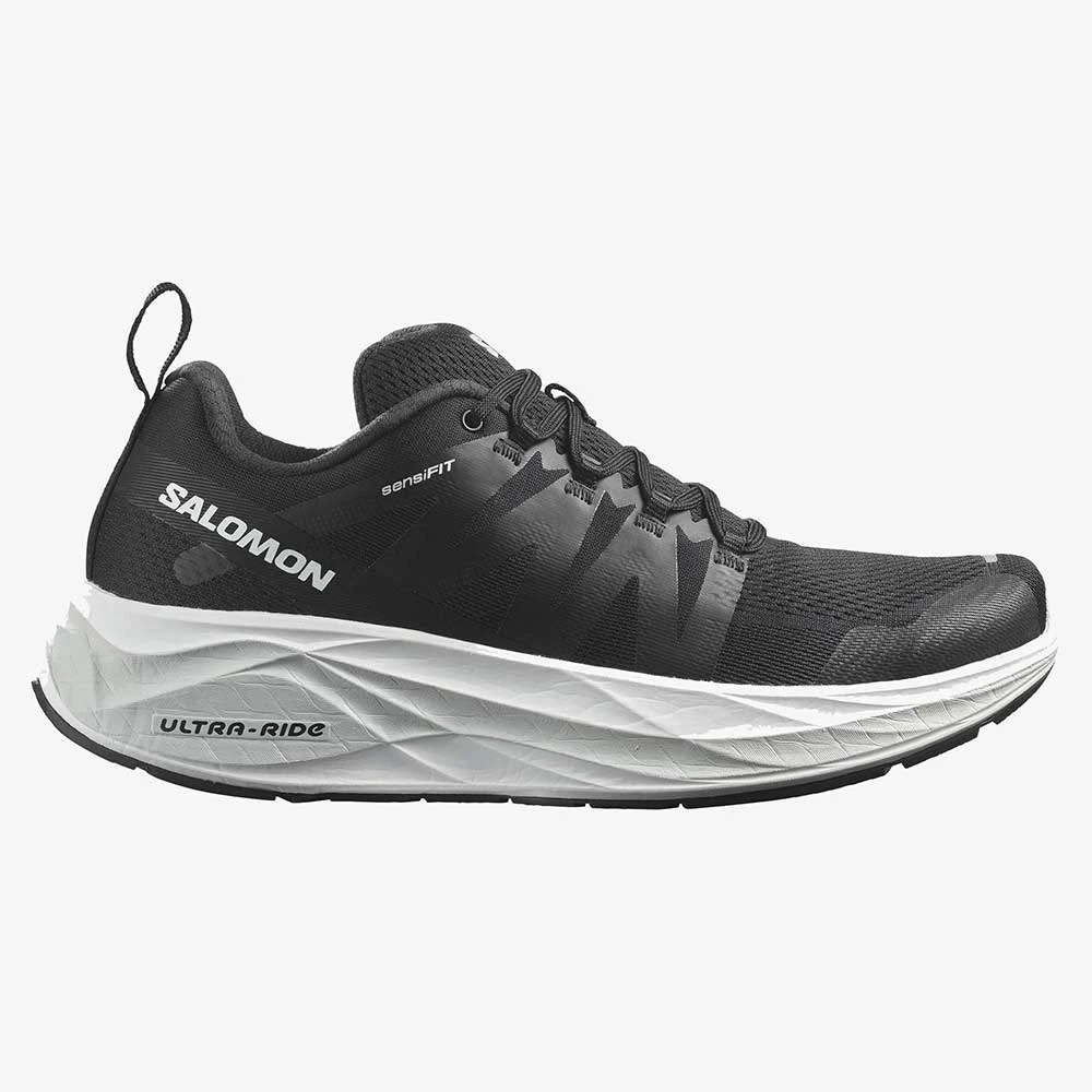 Salomon Men's Glide Max Running Shoe- Lunar Rock/Black/Tanager Turquoise- Regular (D)
