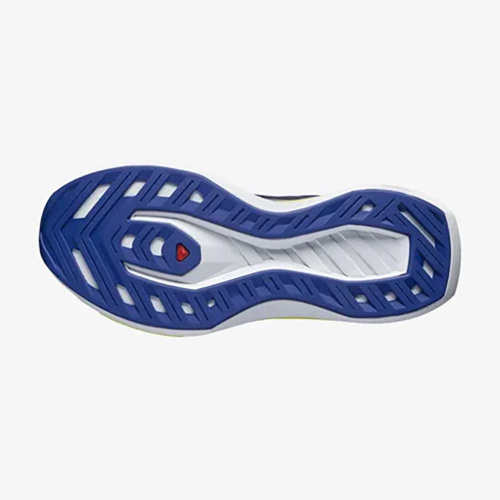 Salomon Men's DRX Bliss Running Shoe - Surf The Web/Safety Yellow/White - Regular (D) - Image 4