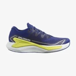 Salomon Men's DRX Bliss Running Shoe - Surf The Web/Safety Yellow/White - Regular (D)