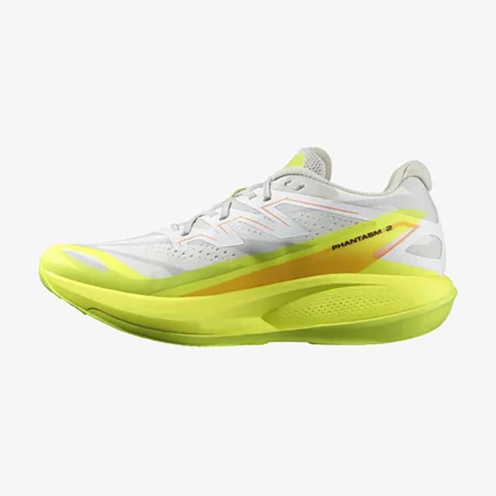 Salomon Men's Phantasm 2 Running Shoe - White/Safety Yellow/Metal - Regular (D) - Image 3