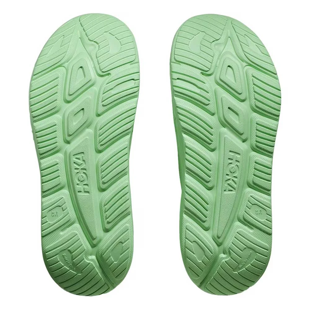 Hoka Unisex Ora Recovery Slide 3 - Lime Glow/Lime Glow - Regular (D) - Image 6