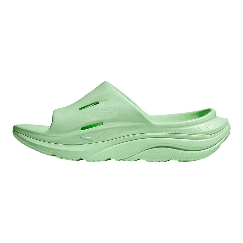 Hoka Unisex Ora Recovery Slide 3 - Lime Glow/Lime Glow - Regular (D) - Image 3
