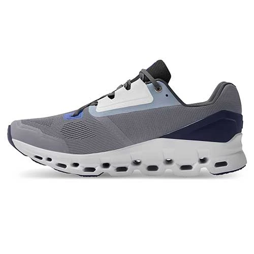 On Running Men's Cloudstratus 2.0 Running Shoe - Fossil/Midnight- Regular (D) - Image 3