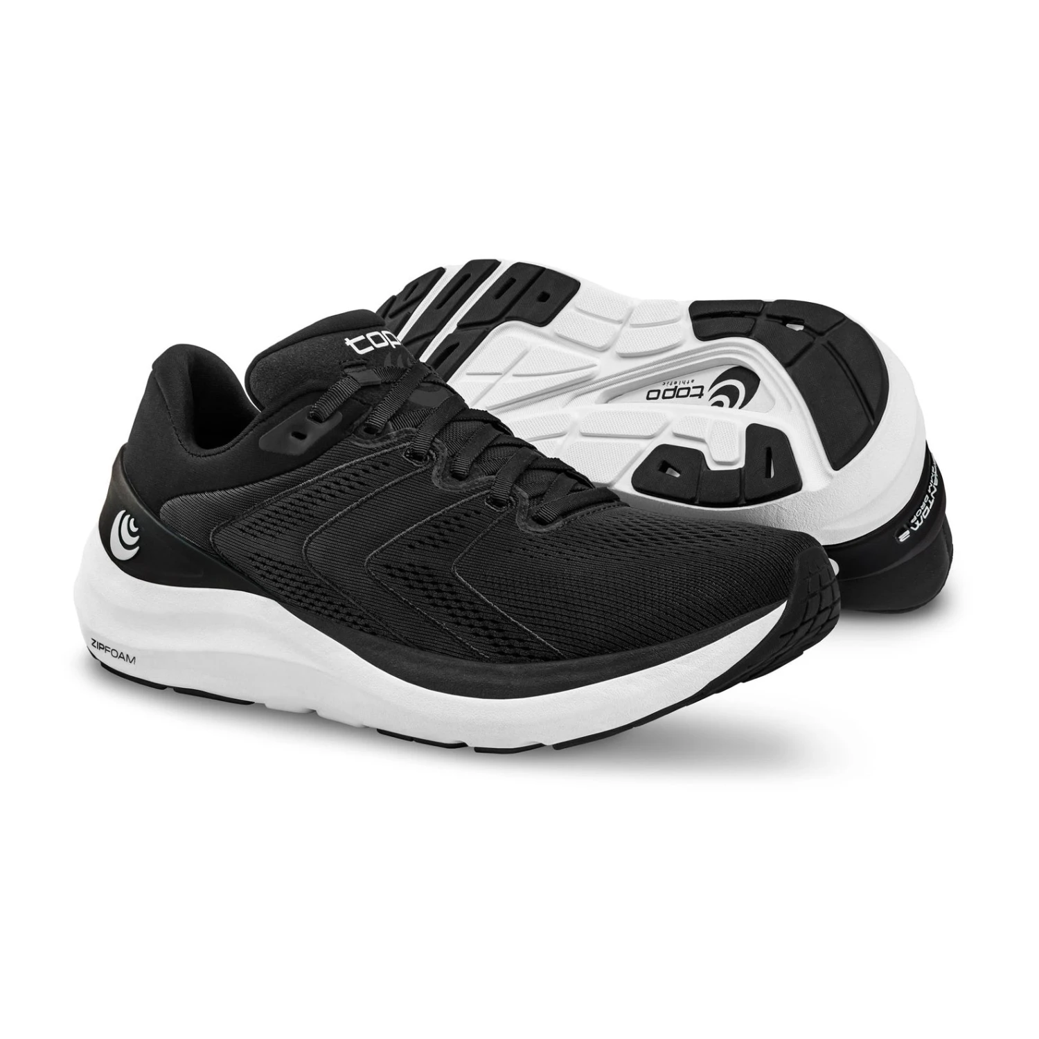 Topo Athletic Men's Phantom 2 Running Shoe - Black/White - Regular (D) - Image 7