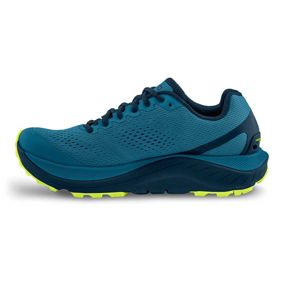 Topo Athletic Men's Ultraventure 3 Trail Shoe- Blue/Lime- Regular (D) - Image 3