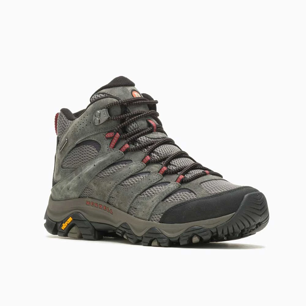 Merrell Men's Moab 3 Waterproof Hiking Boot- Beluga - Regular (D) - Image 2