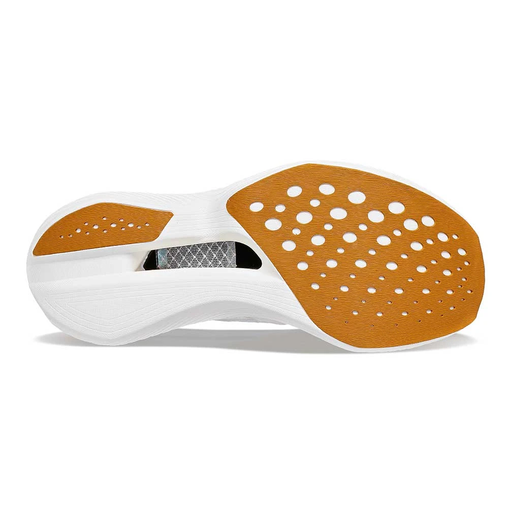 Saucony Women's Endorphin Elite Running Shoe- White/Gold- Regular (B) - Image 5