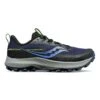 Saucony Women's Peregrine 13 Trail Running Shoe - Night/Fossil - Regular (B)