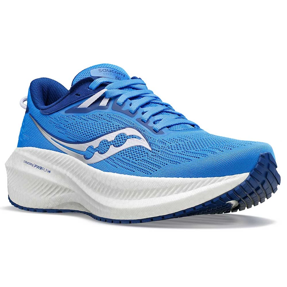 Saucony Women's Triumph 21 Running Shoe - Bluelight/Mauve - Regular (B) - Image 2