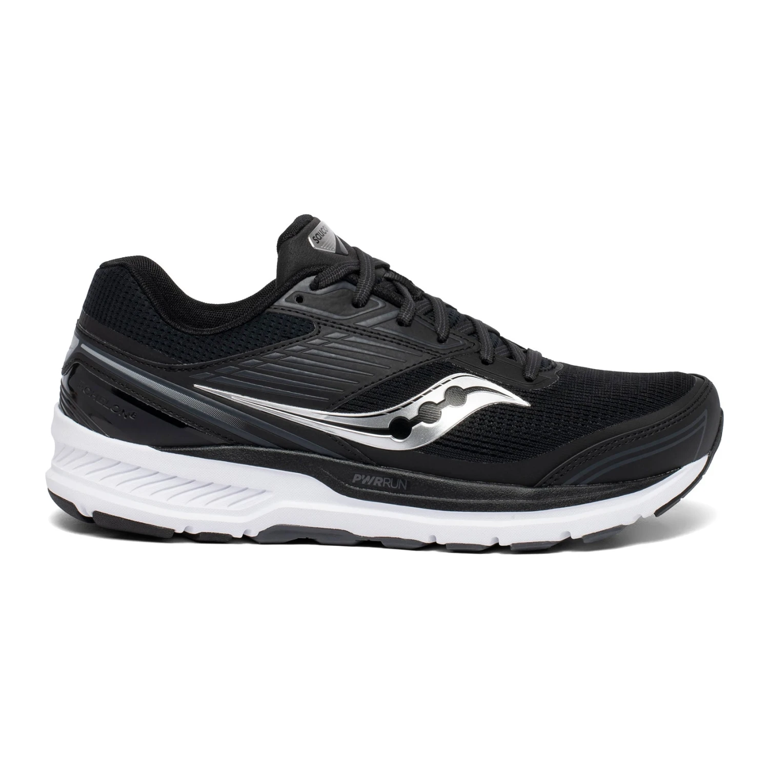 Saucony Men's Echelon 8 Running Shoe - Black/White - Regular (D)