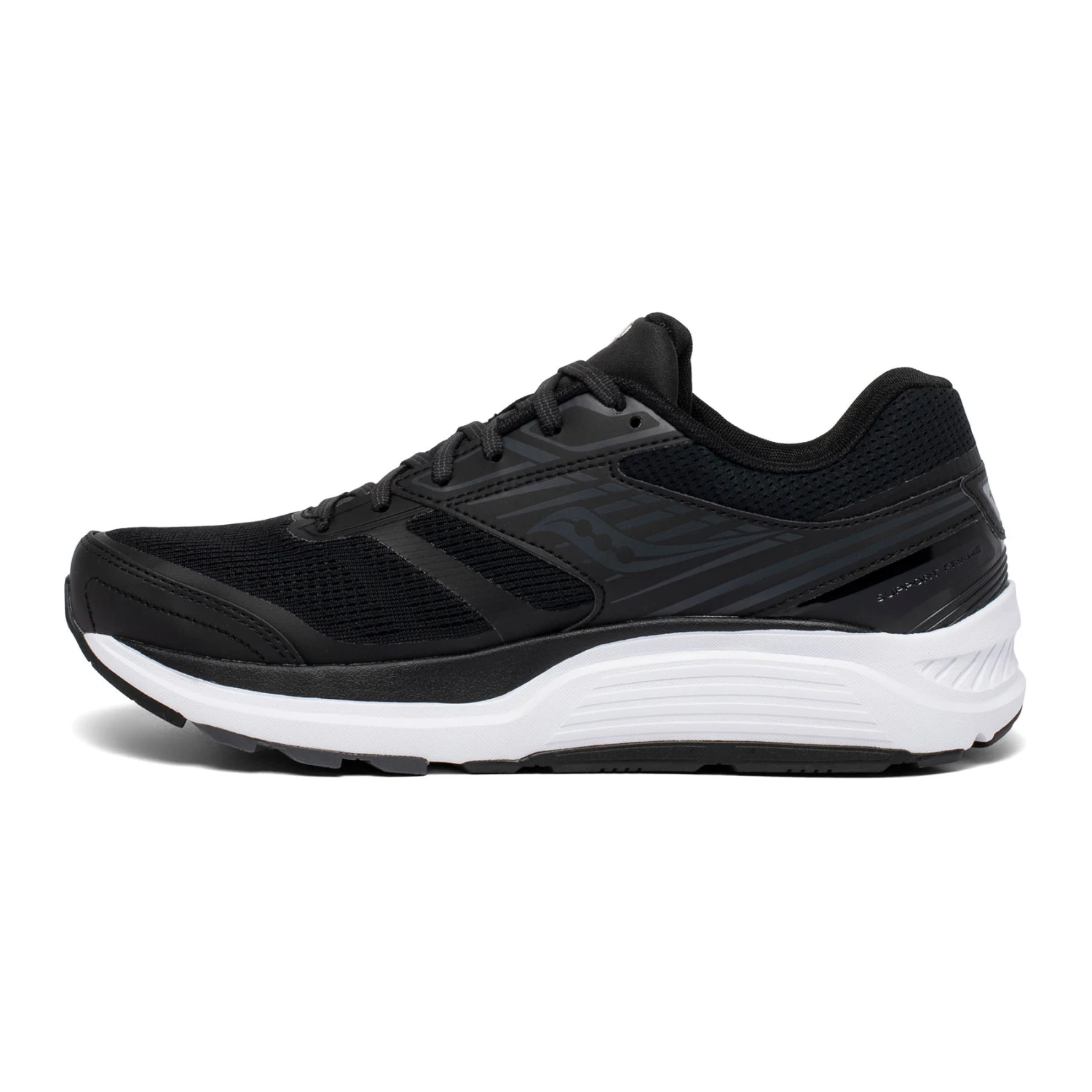 Saucony Men's Echelon 8 Running Shoe - Black/White - Regular (D) - Image 2