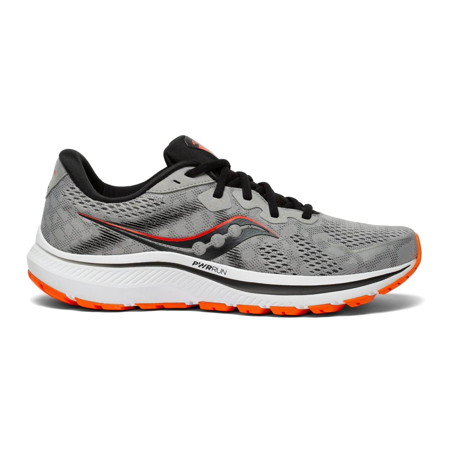 Saucony Men's Omni 20 Running Shoe - Alloy/Fire - Regular (D)