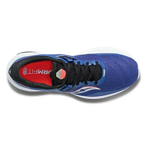 Saucony Men's Guide 15 Running Shoe- Sapphire/Black - Regular (D) - Image 3