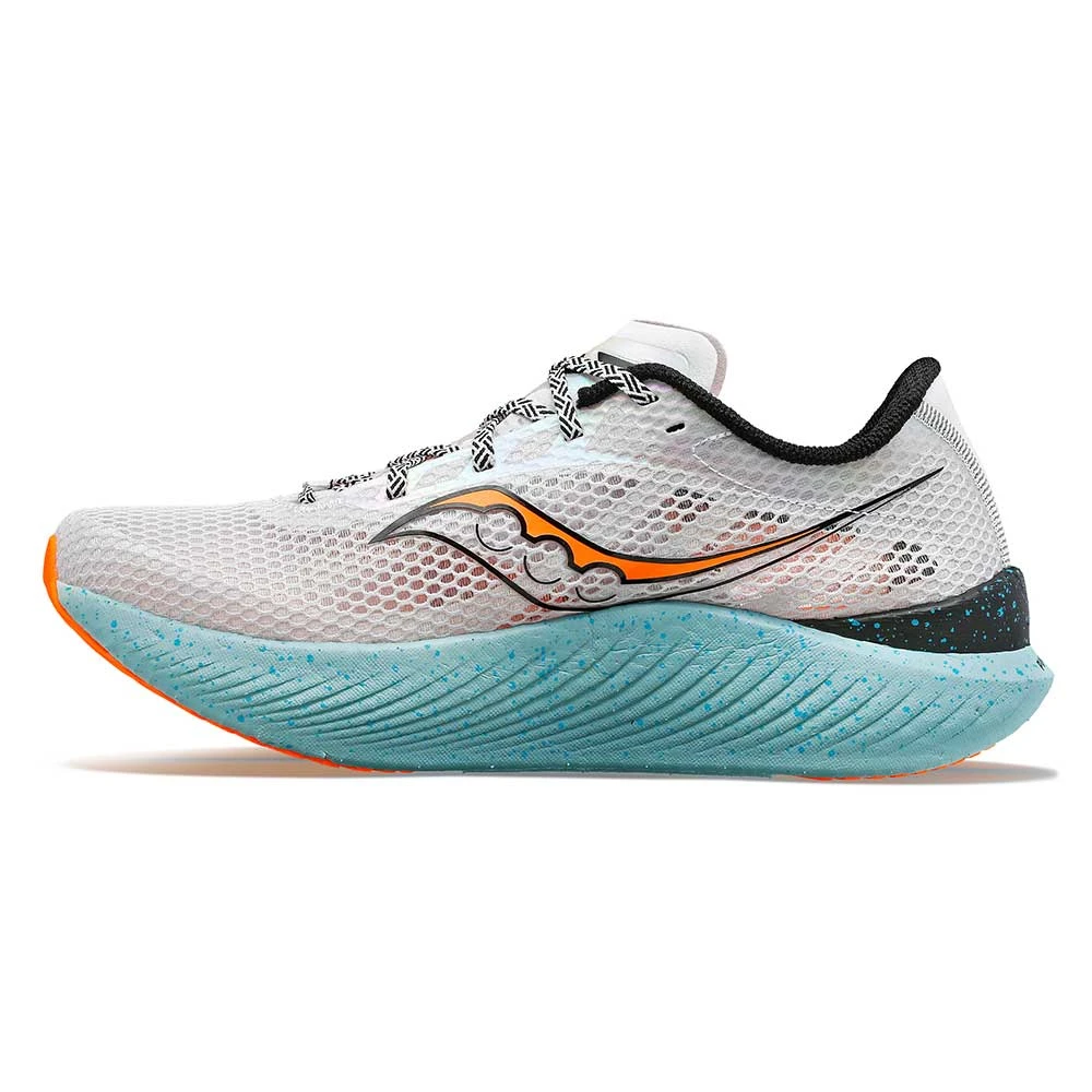 Saucony Men's Endorphin Pro 3 Racing Shoe- Fog/ViZiOrange- Regular (D) - Image 3