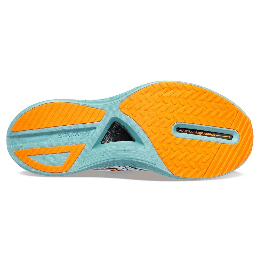 Saucony Men's Endorphin Pro 3 Racing Shoe- Fog/ViZiOrange- Regular (D) - Image 5