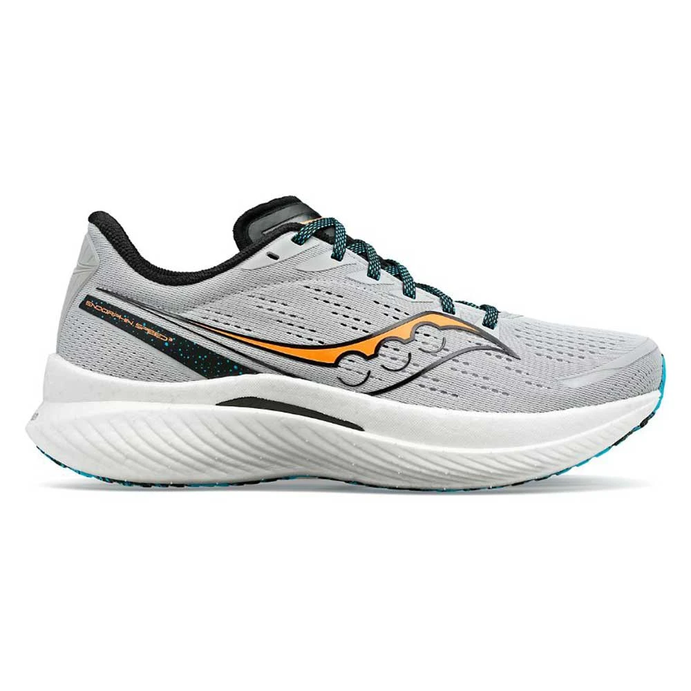 Saucony Men's Endorphin Speed 3 Running Shoe - Concrete/ViZi- Regular (D)