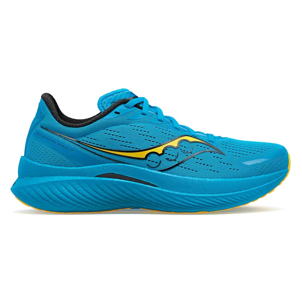 Saucony Men's Endorphin Speed 3 Running Shoe- Ocean/Vizigold- Regular (D)