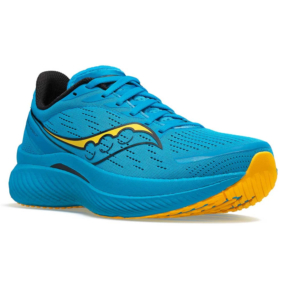 Saucony Men's Endorphin Speed 3 Running Shoe- Ocean/Vizigold- Regular (D) - Image 2