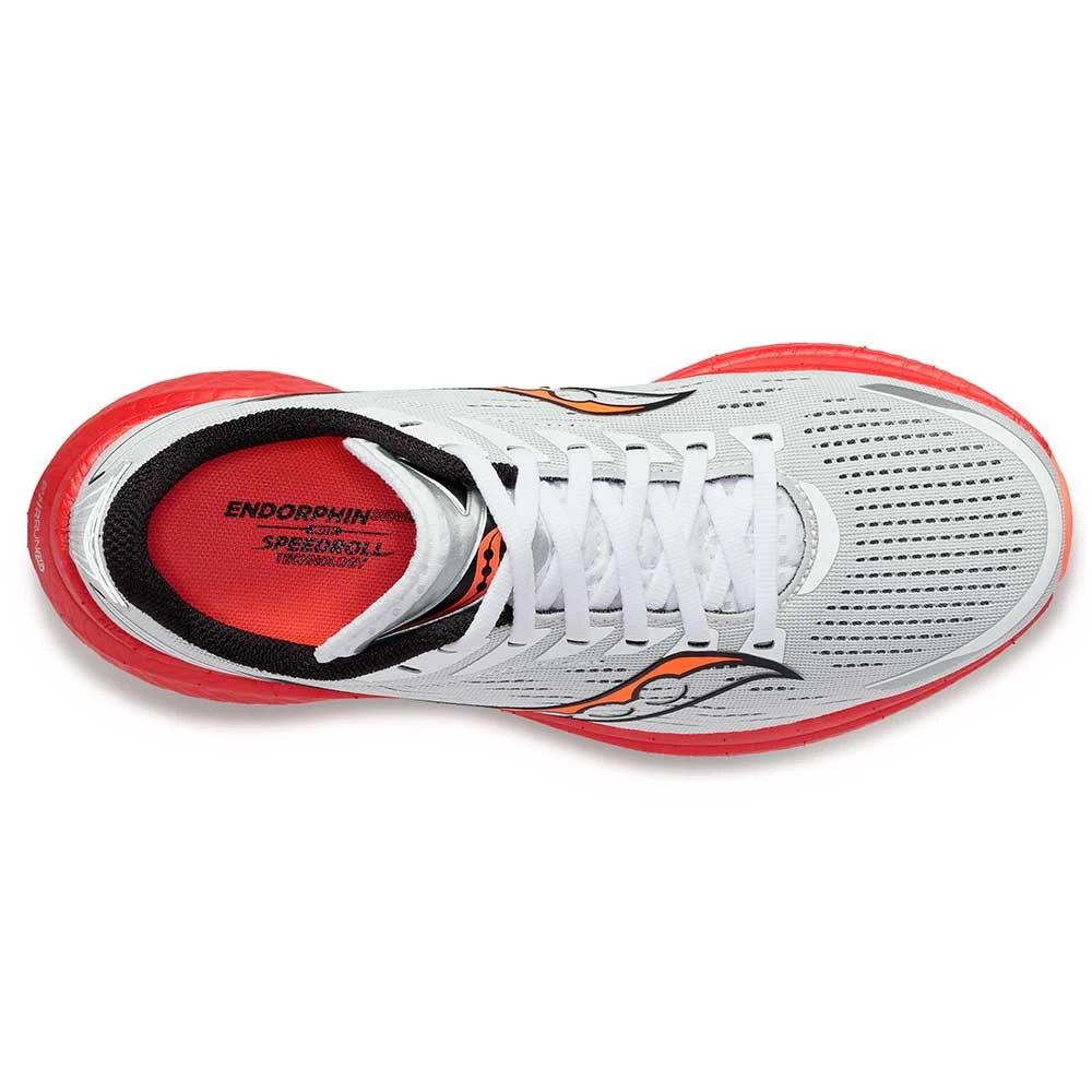 Saucony Men's Endorphin Speed 3 Running Shoe- White/Black/Vizi- Regular (D) - Image 4