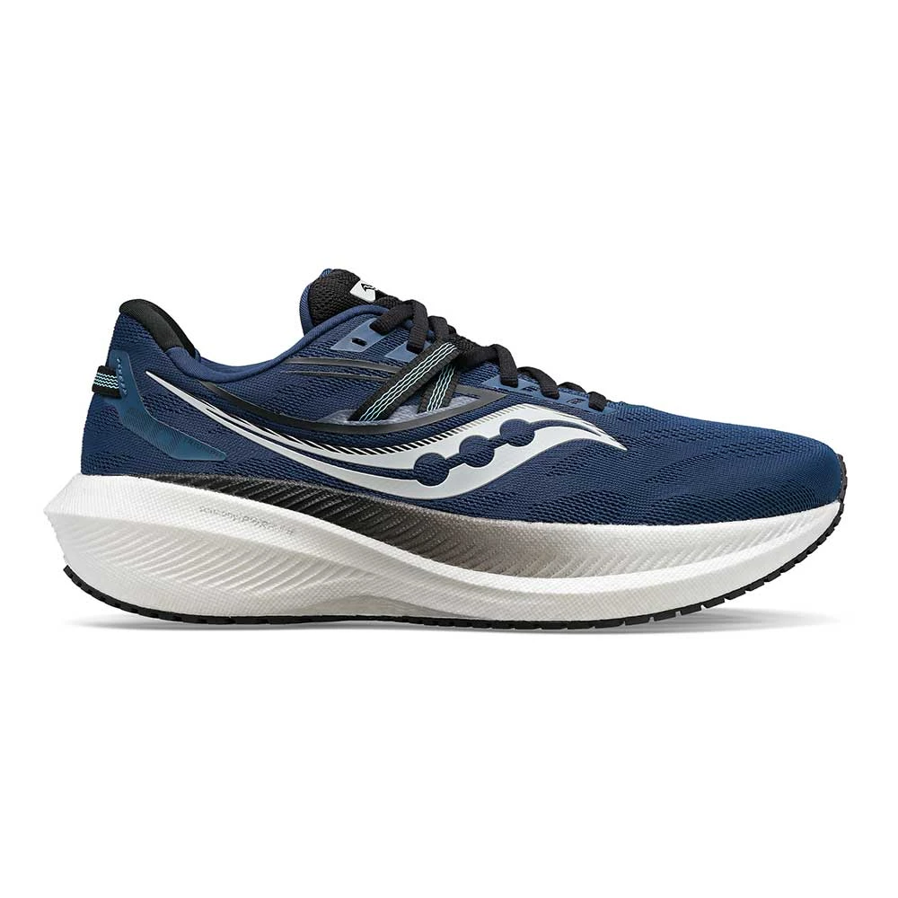 Saucony Men's Triumph 20 Running Shoe - Twilight/Rain - Wide (2E)