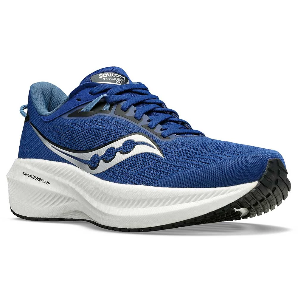 Saucony Men's Triumph 21 Running Shoe - Indigo/Black - Regular (D) - Image 2