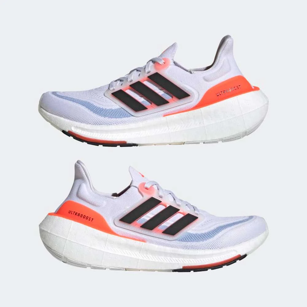 ADIDAS Women's Ultraboost Light Running Shoe- Ftwr White/Core Black/Solar Red- Regular (B) - Image 4