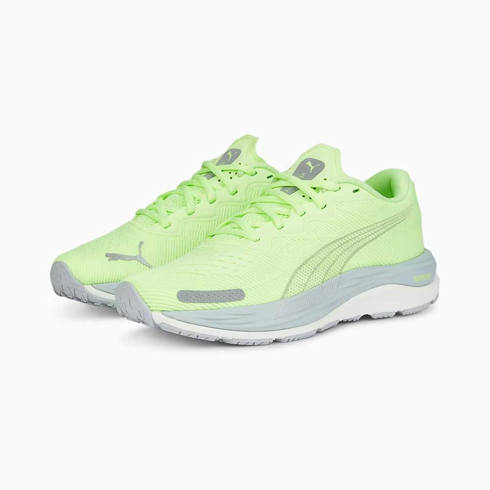 Women's Velocity Nitro 2 Running Shoe- Puma White/Speed Green- Regular (B) - Image 2