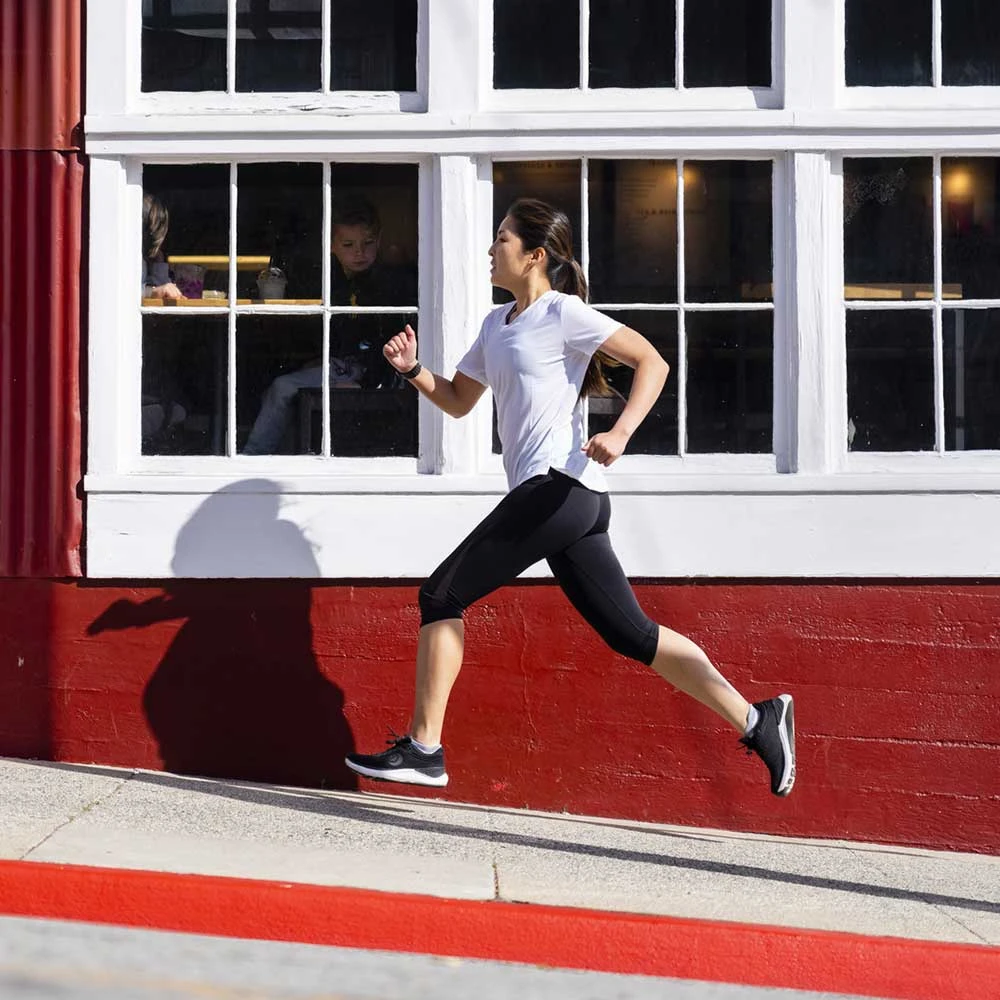 Topo Athletic Women's Ultrafly 4 Running Shoe - Black/White- Regular (B) - Image 7