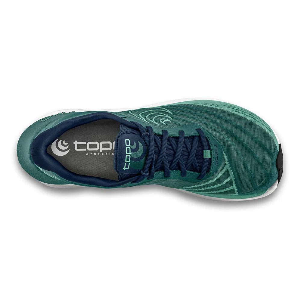 Topo Athletic Women's Cyclone 2 Running Shoe- Ocean/Mint- Regular (B) - Image 6