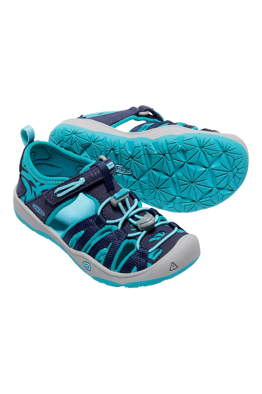 Keen Little Kids' Moxie Sandal - Dress Blues/Viridian - Image 2