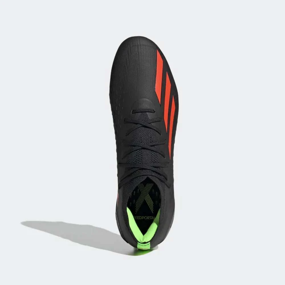ADIDAS Unisex X SpeedPortal 1 FG Soccer Shoe- Core Black/Solar Red/Solar Green - Image 3