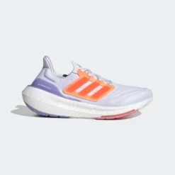 ADIDAS Women's Ultraboost Light Running Shoe - Ftwr White/Solar Red/Beam Pink - Regular (B)
