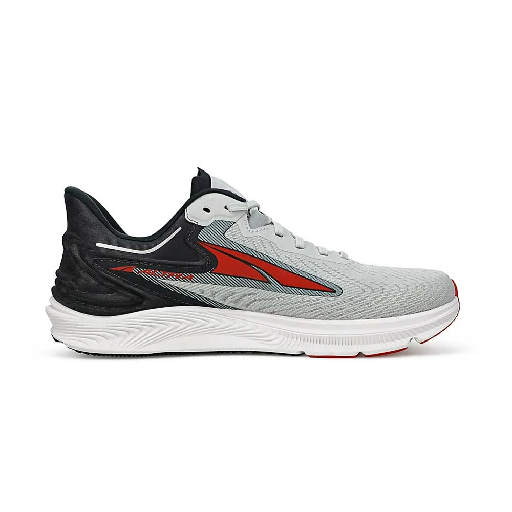 Altra Men's Torin 6 Running Shoe- Gray/Red - Regular (D)