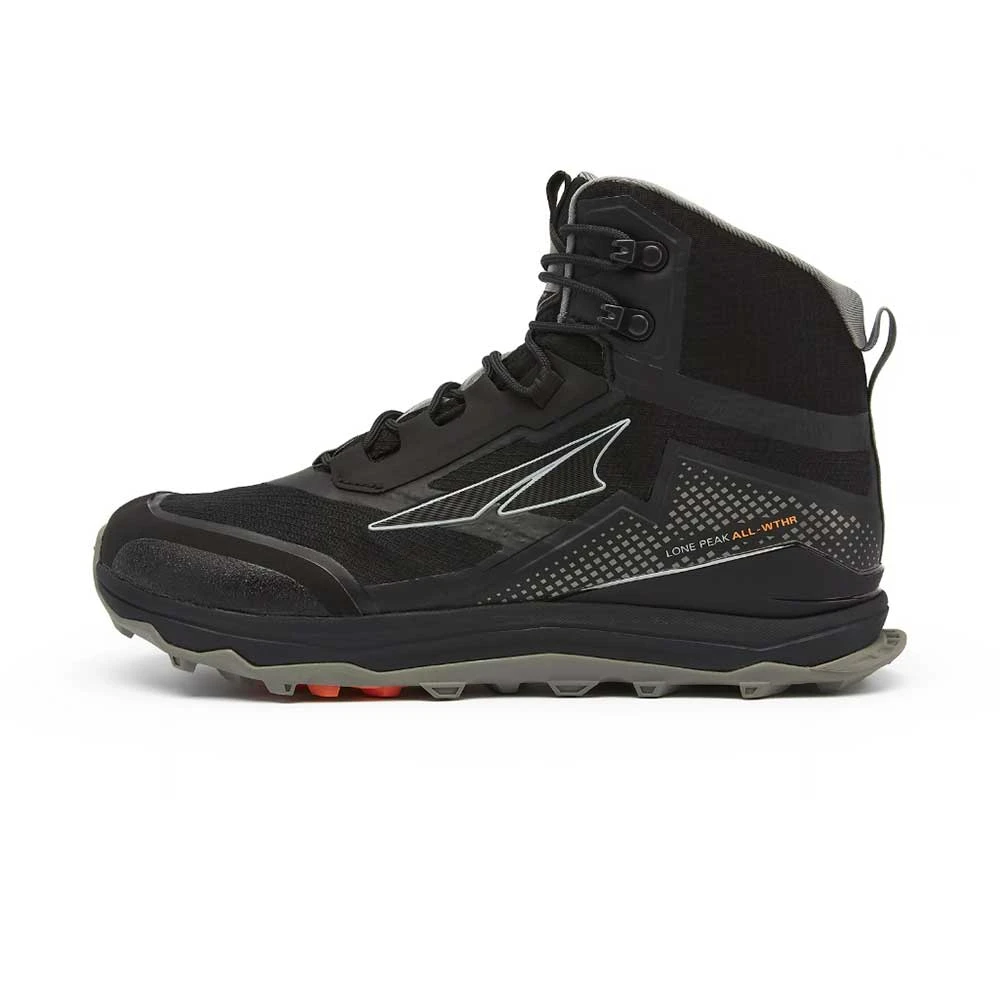 Altra Men's Lone Peak ALL-WTHR Mid Hiking Boot- Black - Image 4