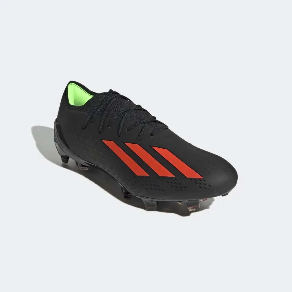 ADIDAS Unisex X SpeedPortal 1 FG Soccer Shoe- Core Black/Solar Red/Solar Green - Image 2