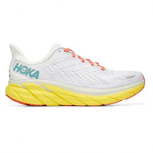 Hoka Men's Clifton 8 Running Shoe - Blanc De Blanc/Illuminating— Regular (D) - Image 2