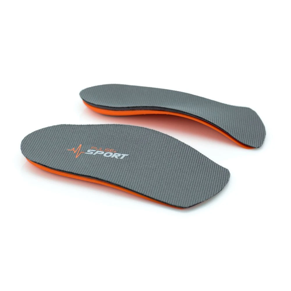Pulse Sport 3/4 Orthotics Insole - Grey/Orange - Image 2