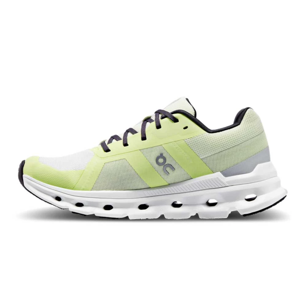 On Running Women's Cloudrunner Running Shoe- White/Seedling- Regular (B) - Image 2