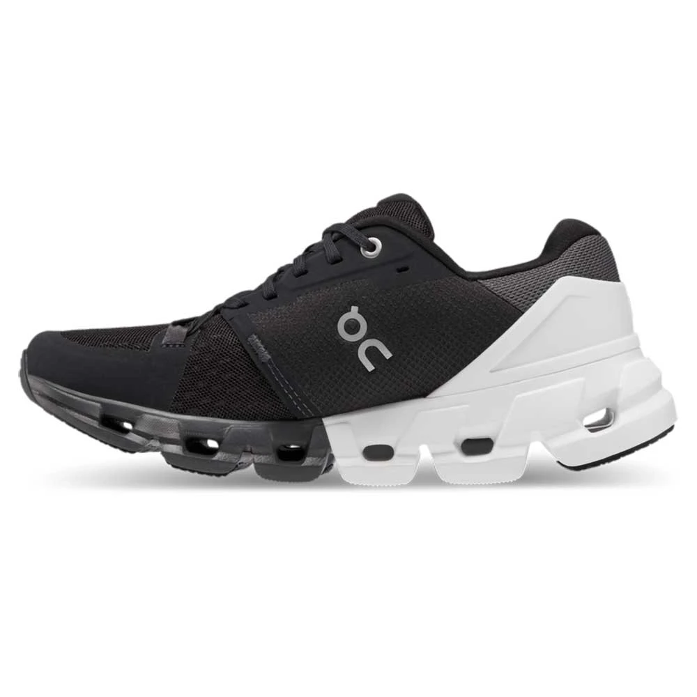 On Running Women's Cloudflyer 4 Running Shoe - Black/White - Wide (D) - Image 3