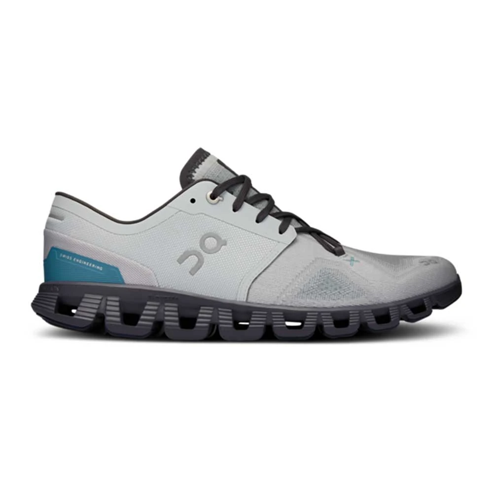 On Running Men's Cloud X 3 Running Shoe - Glacier/Iron - Regular (D)